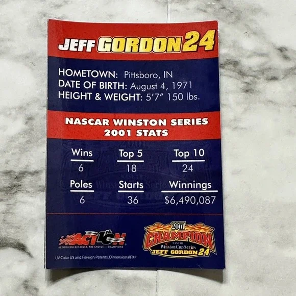 NWOB 2001 Jeff Gordon #24 DuPont Winston Cup Championship - Picture 7 of 7
